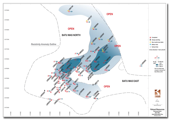 Base Metal Distribution - accordance with resistivity anomaly 